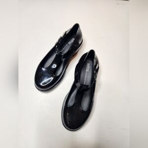 NEW Melissa Size 5 Mary Jane Women's Shiny Black Loafers Lolita Harajuku Girl